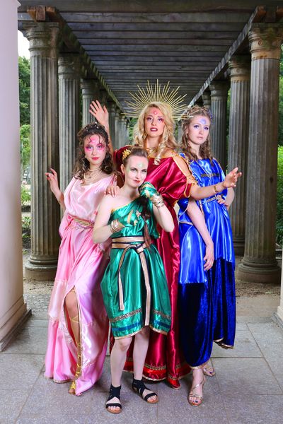 Jason und die Argonauten Musical Berlin: Solveigh Anu Rügamer, Maj Weidlich, Vanessa Gstettenbauer und Johanna Elisabeth Clemens als Göttinnen