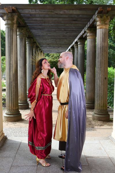 Jason und die Argonauten Musical Berlin: Michael Plog als Zeus und Ségolène Bouvret als Hera