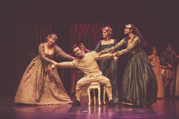 Szenefoto aus Maskerade das Musical 2023 im Atze Musiktheater Berlin (c) TAMUTHEA